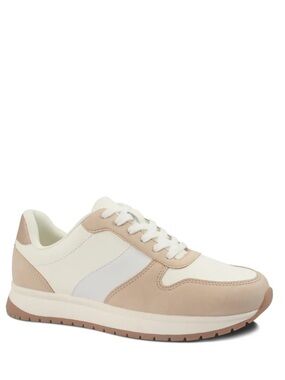 Time and Tru Beige and White Casual Sneakers